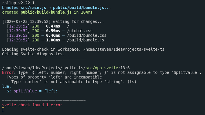These checks run when you do a production build too Type errors are being written to the terminal