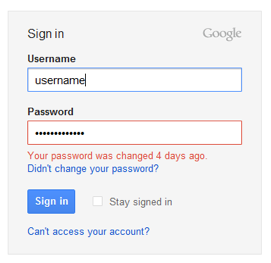 Gmail error message Gmail error message